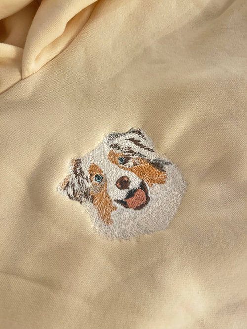 Personalized Realistic Pet Embroidery - Turn your photo into an embroidery design
